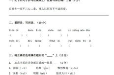 五年级上册语文期中测试卷,知识巩固与能力提升