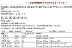 江苏体彩七位数开奖号码,喜中大奖！
